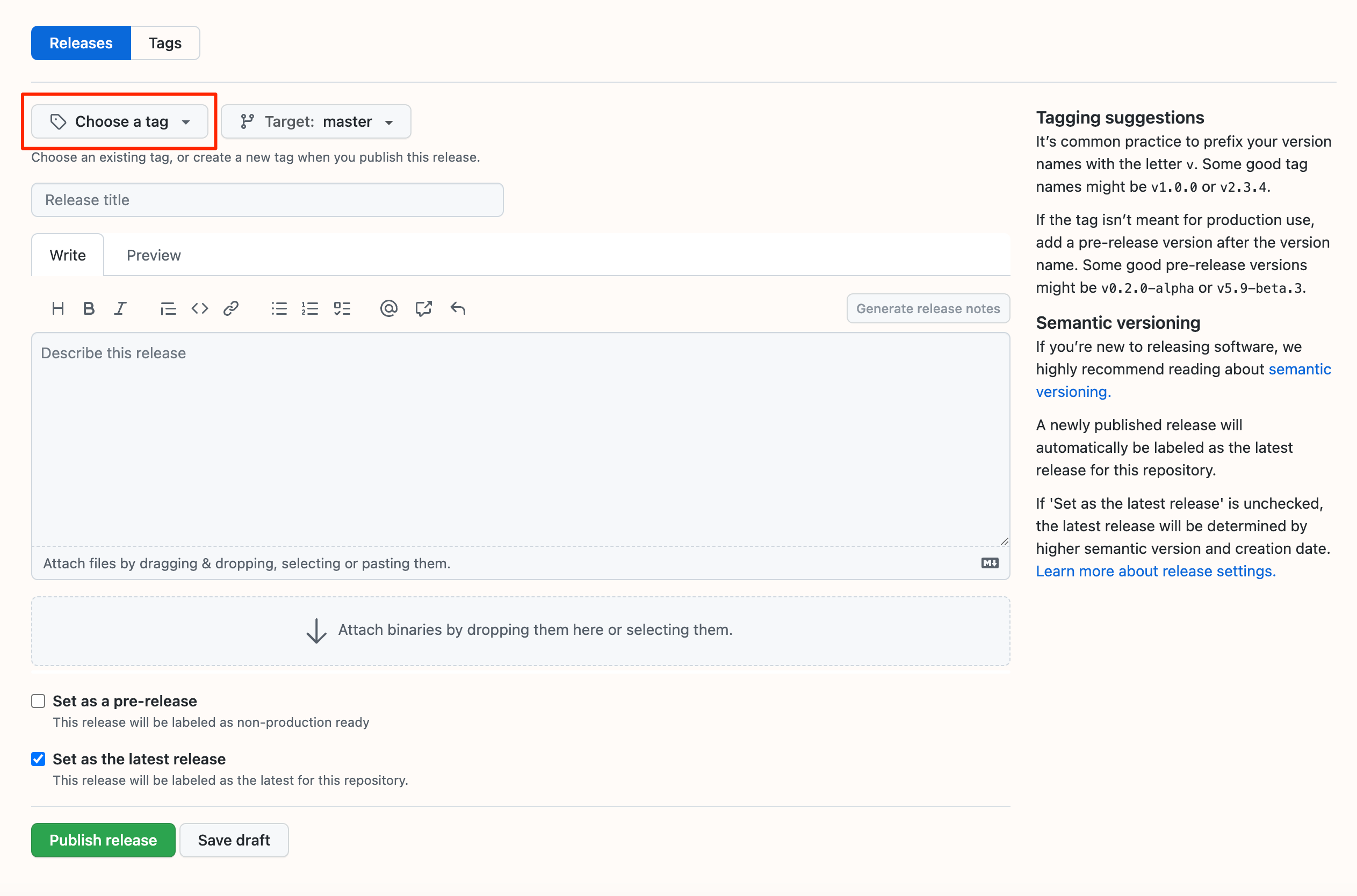 GitHub new release